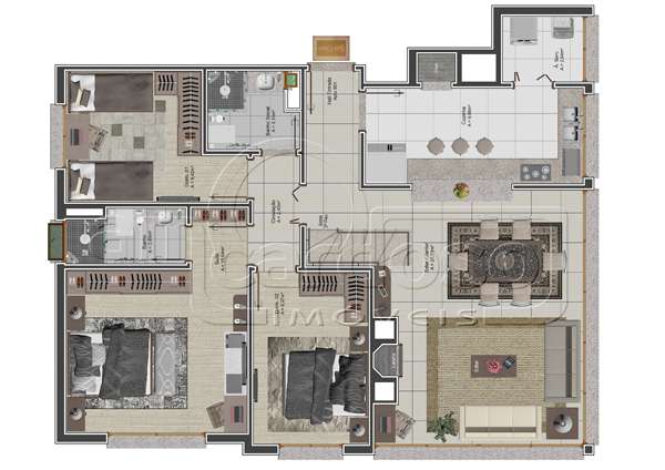 Apartamento 3 quarto(s)  no bairro Jardim So Pedro
