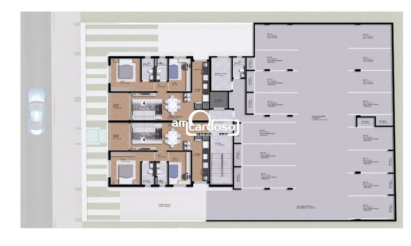 Apartamento 1 quarto(s)  no bairro Vila Ipiranga
