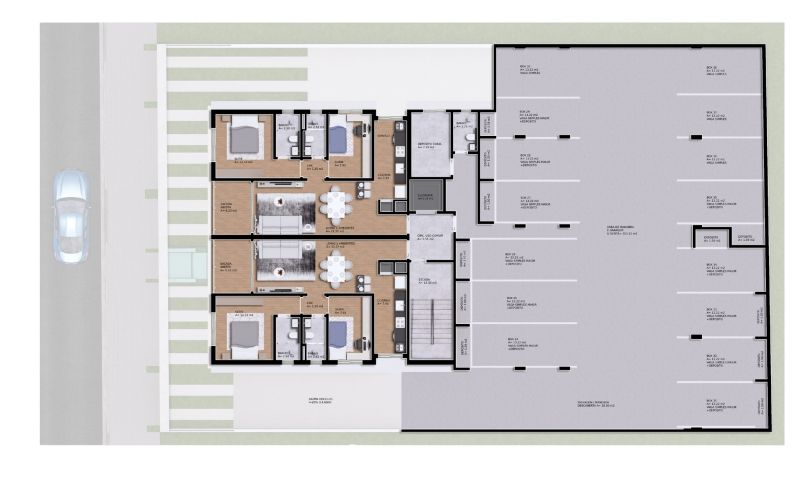 Apartamento 2 quarto(s)  no bairro Vila Ipiranga