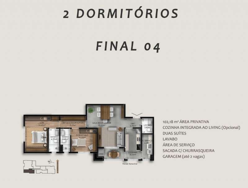 Apartamento 2 quartos  no Passo D'Areia