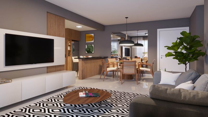 Apartamento 3 quartos  no Centro