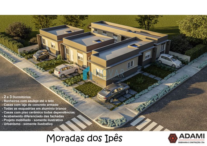 Casa 2 dormitórios no bairro Caju - 