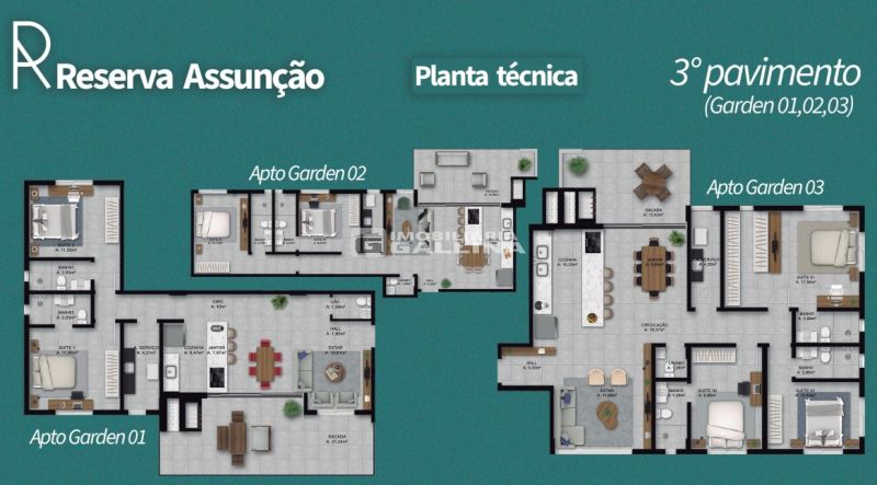 Apto 3 quarto(s)  no Nossa Senhora de Lourdes