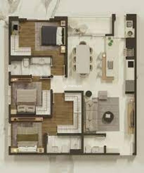Apartamento 2 quartos  no bairro Centro