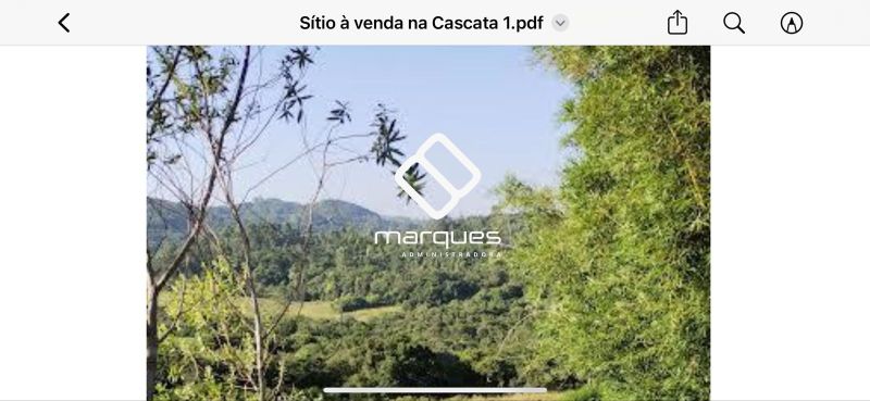Sítio no bairro Cascata