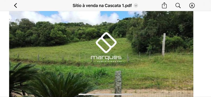 Sítio no bairro Cascata