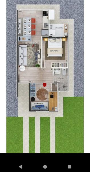 Casa 2 dormitórios no bairro Três Vendas