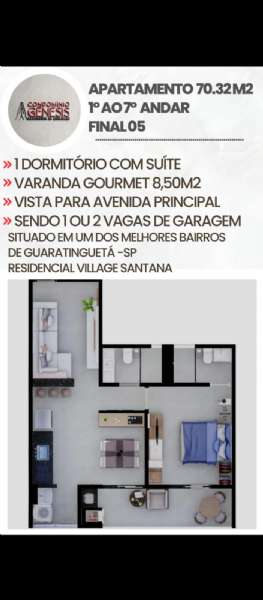 APARTAMENTO no Residencial Village Santana