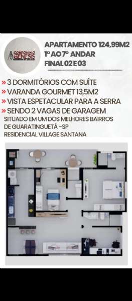 APARTAMENTO no Residencial Village Santana